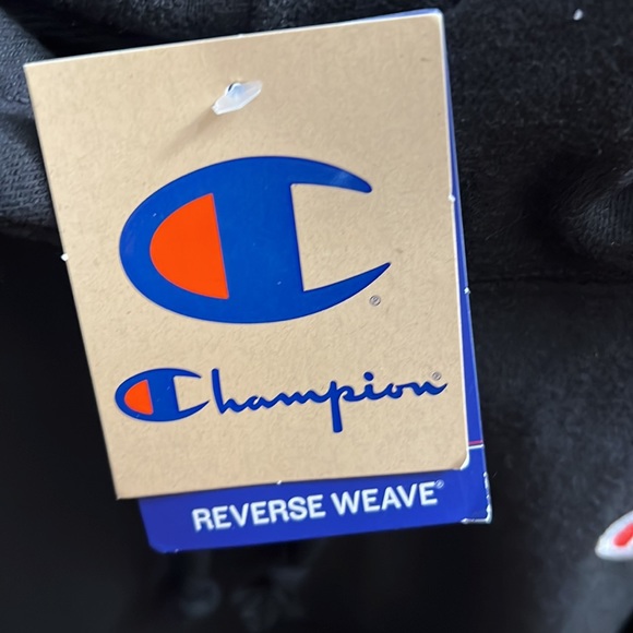 Champion reverse weave black hoodie large nwt - Picture 3 of 3